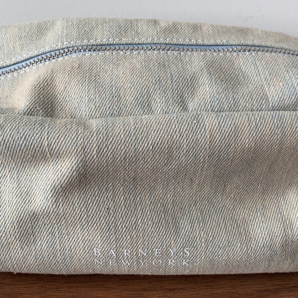 Barneys Denim Makeup Case Cosmetic Bag